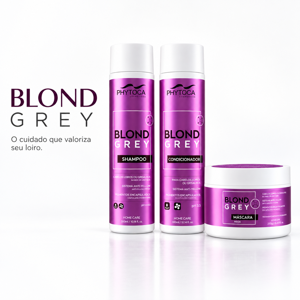 Kit Blond Grey (3 produtos) - Shampoo, Condicionador e Máscara