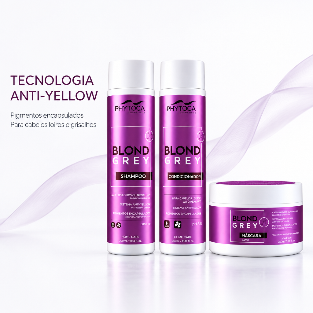 Kit Blond Grey (3 produtos) - Shampoo, Condicionador e Máscara