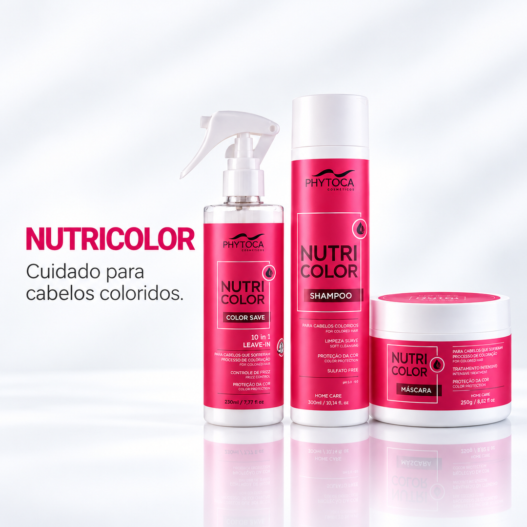 Kit Nutricolor Shampoo, Máscara e Leave-In