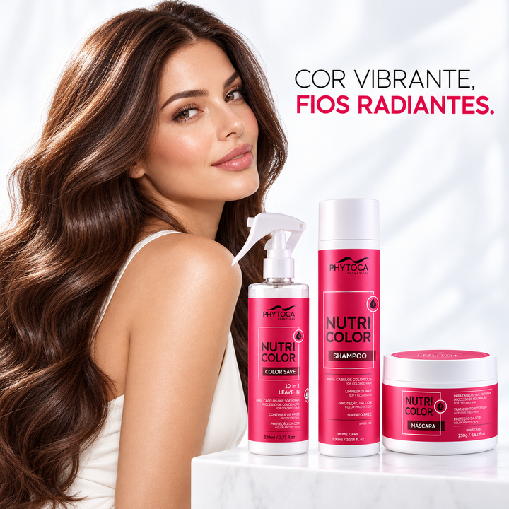 Kit Nutricolor Shampoo, Máscara e Leave-In