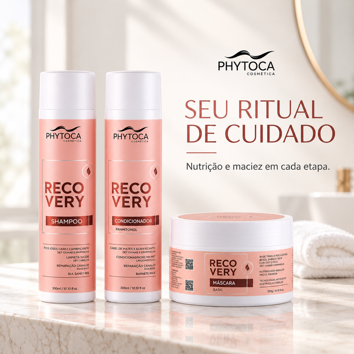 Kit Recovery Shampoo, Condicionador e Máscara (3 produtos)