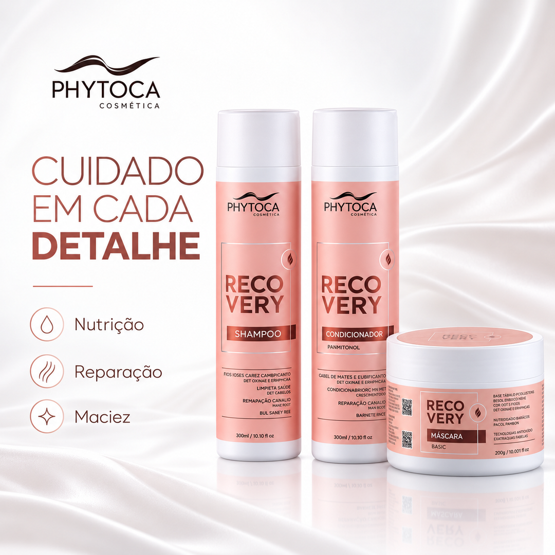 Kit Recovery Shampoo, Condicionador e Máscara (3 produtos)