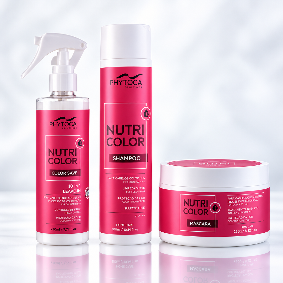 Kit Nutricolor Shampoo, Máscara e Leave-In
