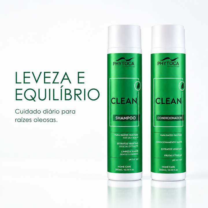 Kit Shampoo e Condicionador Clean Antioleosidade