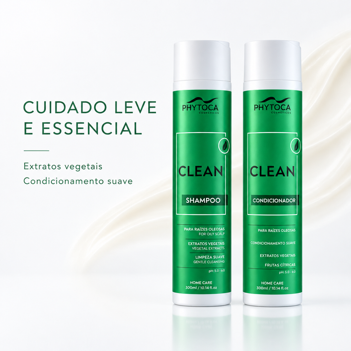 Kit Shampoo e Condicionador Clean Antioleosidade