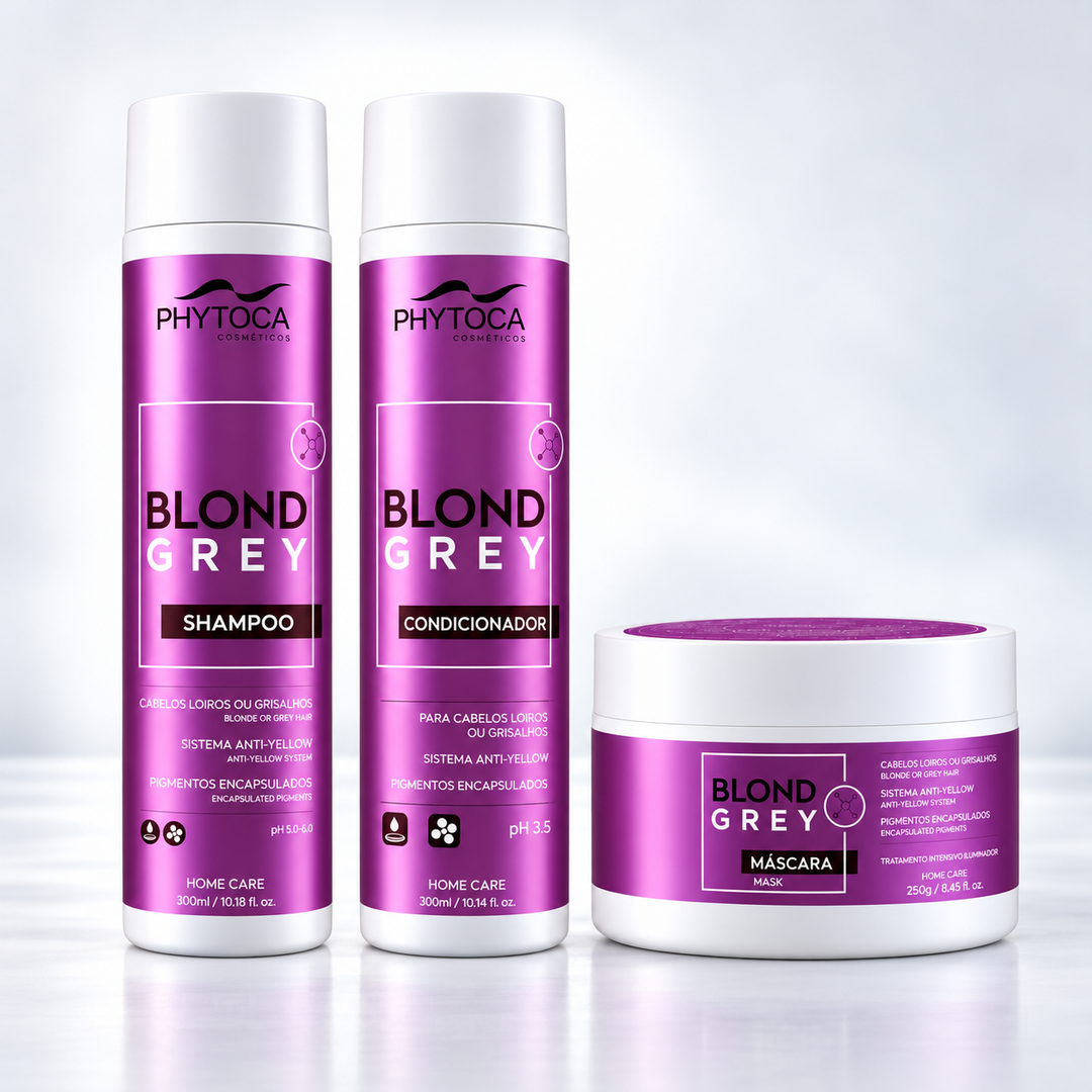 Kit Blond Grey (3 produtos) - Shampoo, Condicionador e Máscara