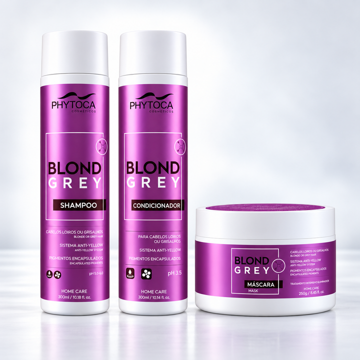 Kit Blond Grey (3 produtos) - Shampoo, Condicionador e Máscara