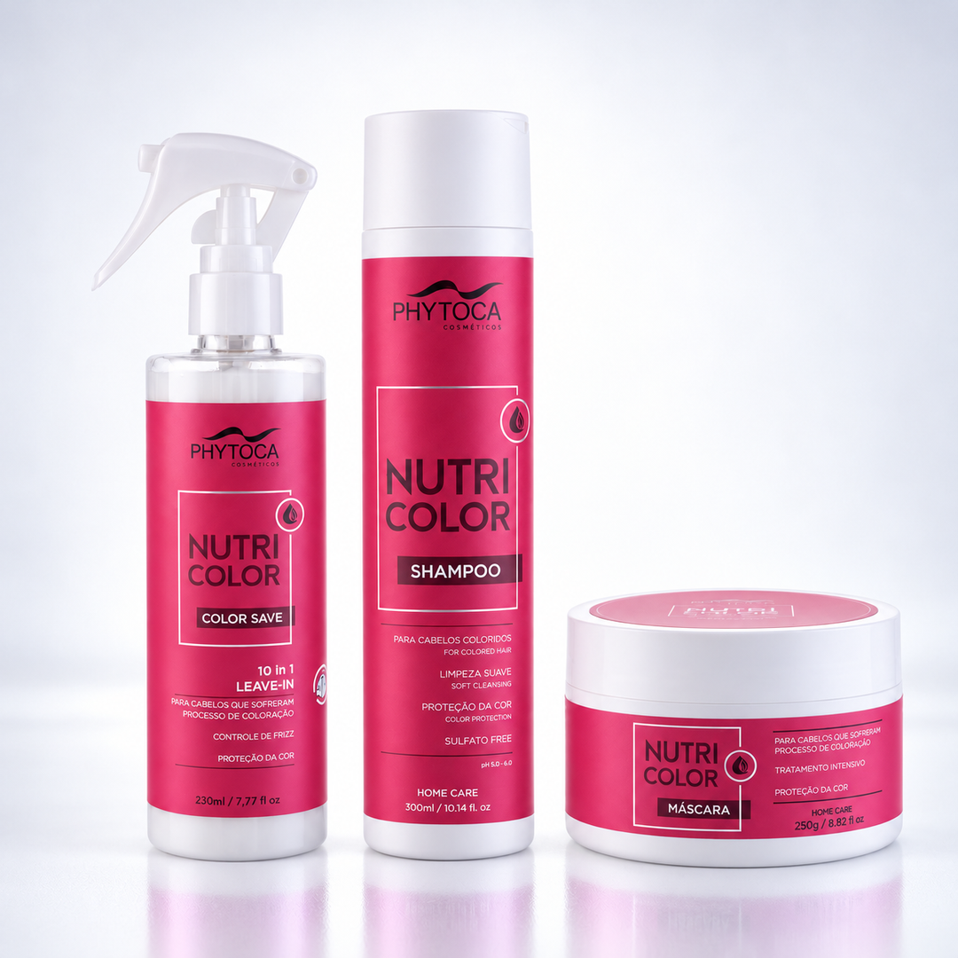 Kit Nutricolor Shampoo, Máscara e Leave-In