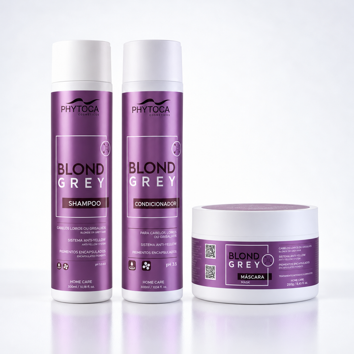 Kit Blond Grey (3 produtos) - Shampoo, Condicionador e Máscara